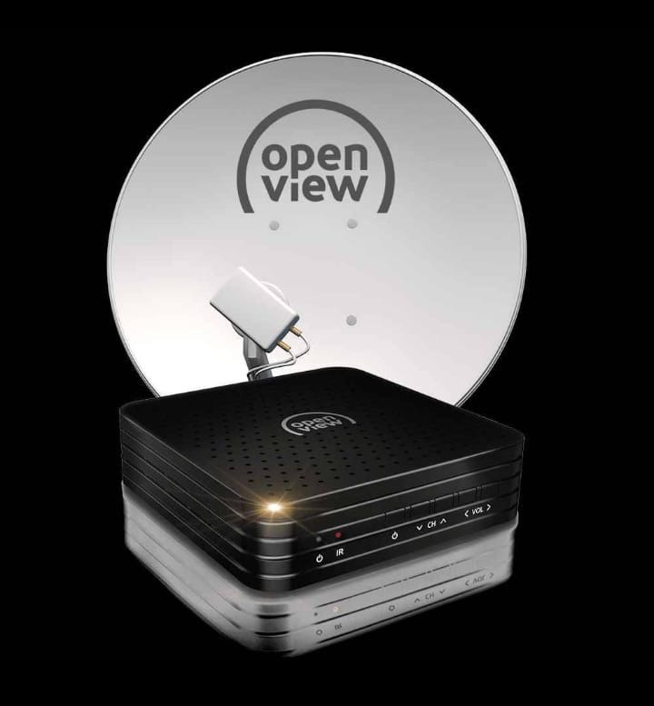 Openview decoder and satellite dish